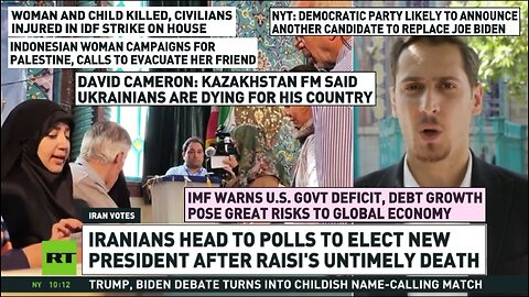 RT News - June 28 2024 (late) IMF issues USA a debt warning, Iran votes, more debate fall-out 