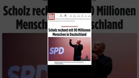 Scholz rechnet mit 90 Millionen Menschen in Deutschland #short