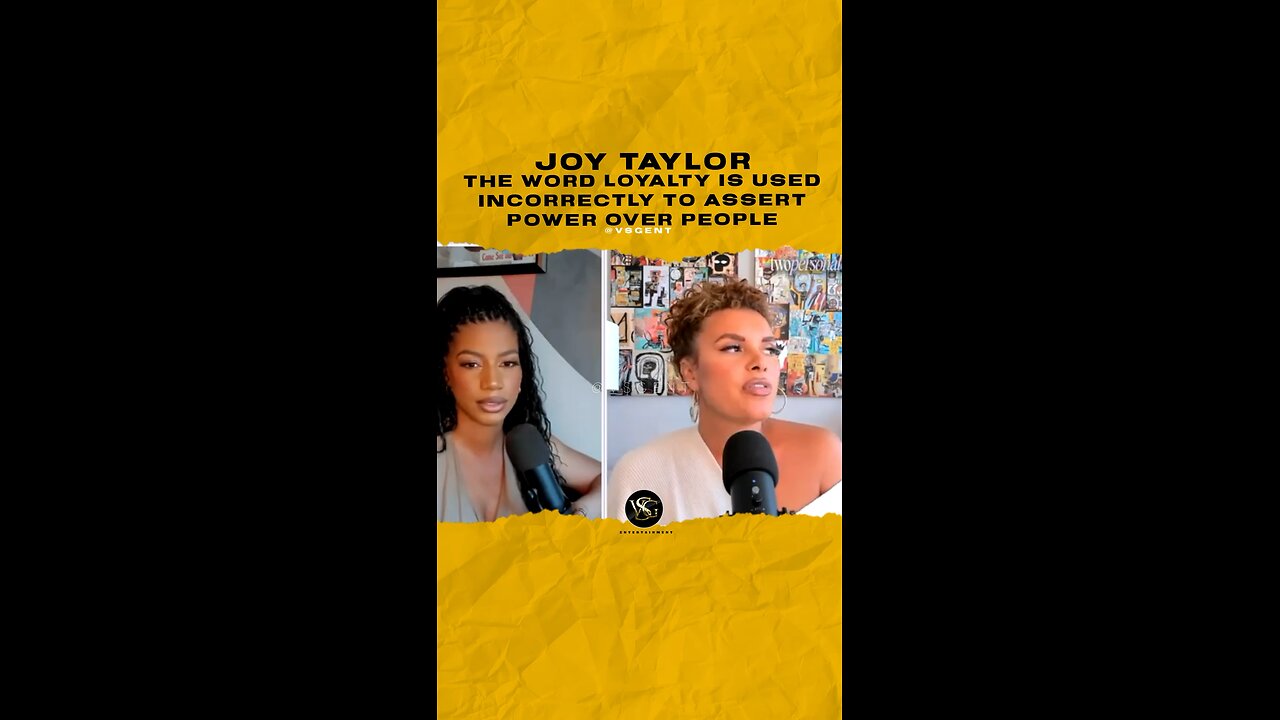 @joytaylortalks The word loyalty is used incorrectly to assert power over people