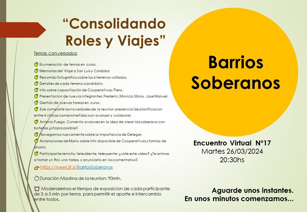 CBS - Encuentro Virtual 26-03-2024 - Consolidando los Roles y Viajes