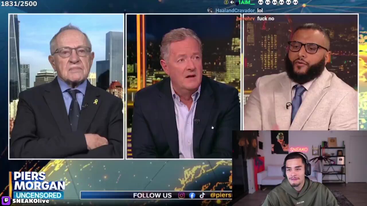 Sneako reacts to Mohammed Hijab asking Piers Morgan if Iran has a right to defend itself.