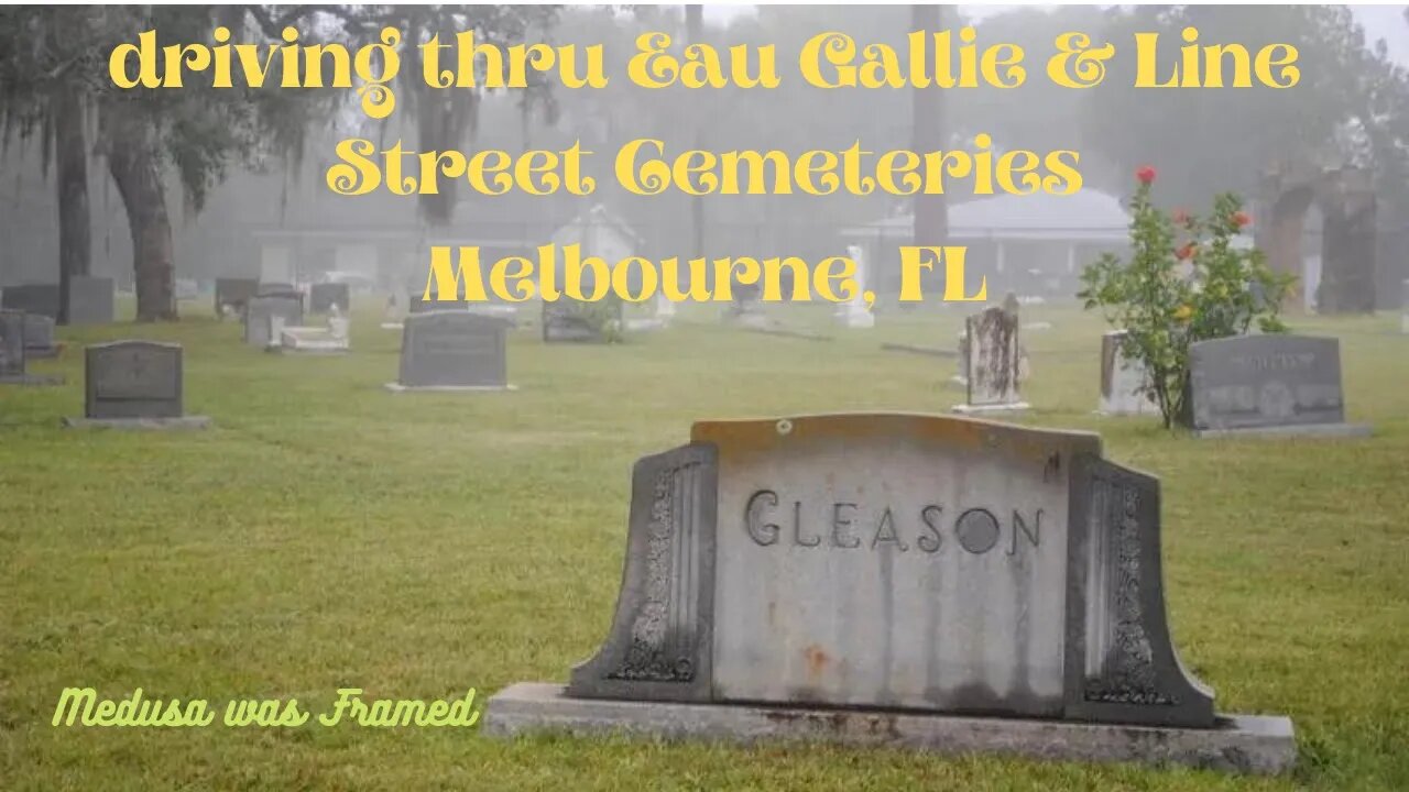 #taphophile drives thru Eau Gallie & Line #Cemeteries Melbourne, Florida