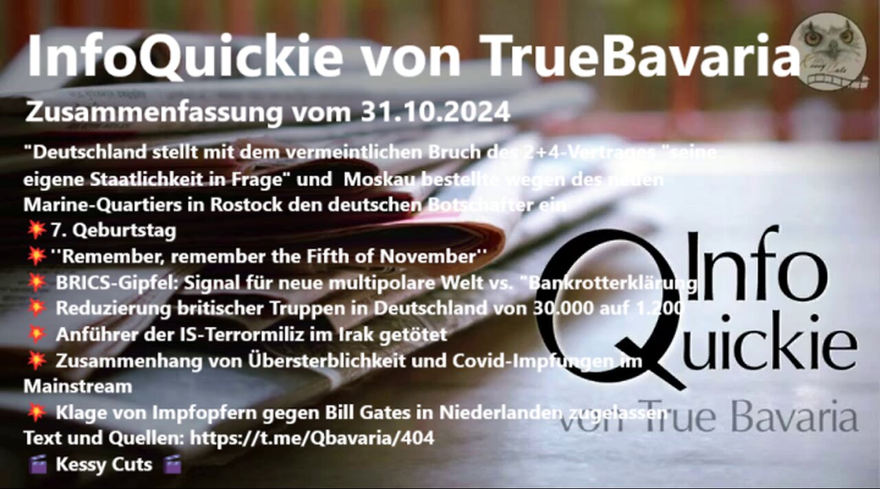 InfoQuickie von TrueBavaria Zusammenfassung vom 31.10.2024