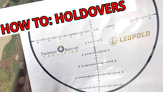 How to? Holdovers For Precision Rifle Competitions