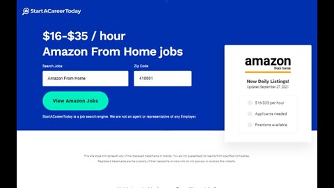 Starting at $15 / hour Amazon From Home jobs