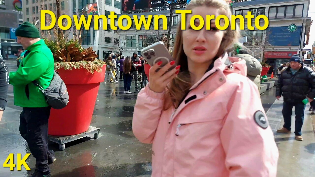 【4K】Downtown Toronto St Patrick's Day Parade Canada 🇨🇦