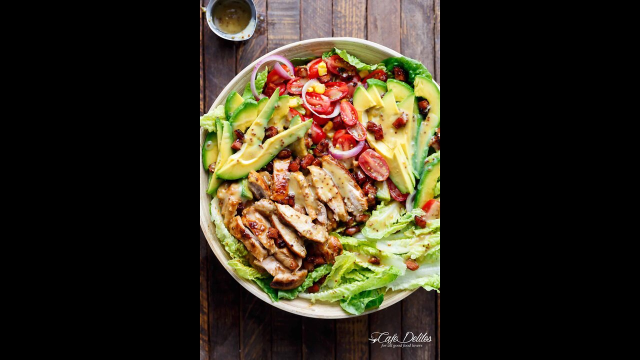 Keto Diet Recipe Honey-Mustard Rotisserie Chicken Salad.❤️