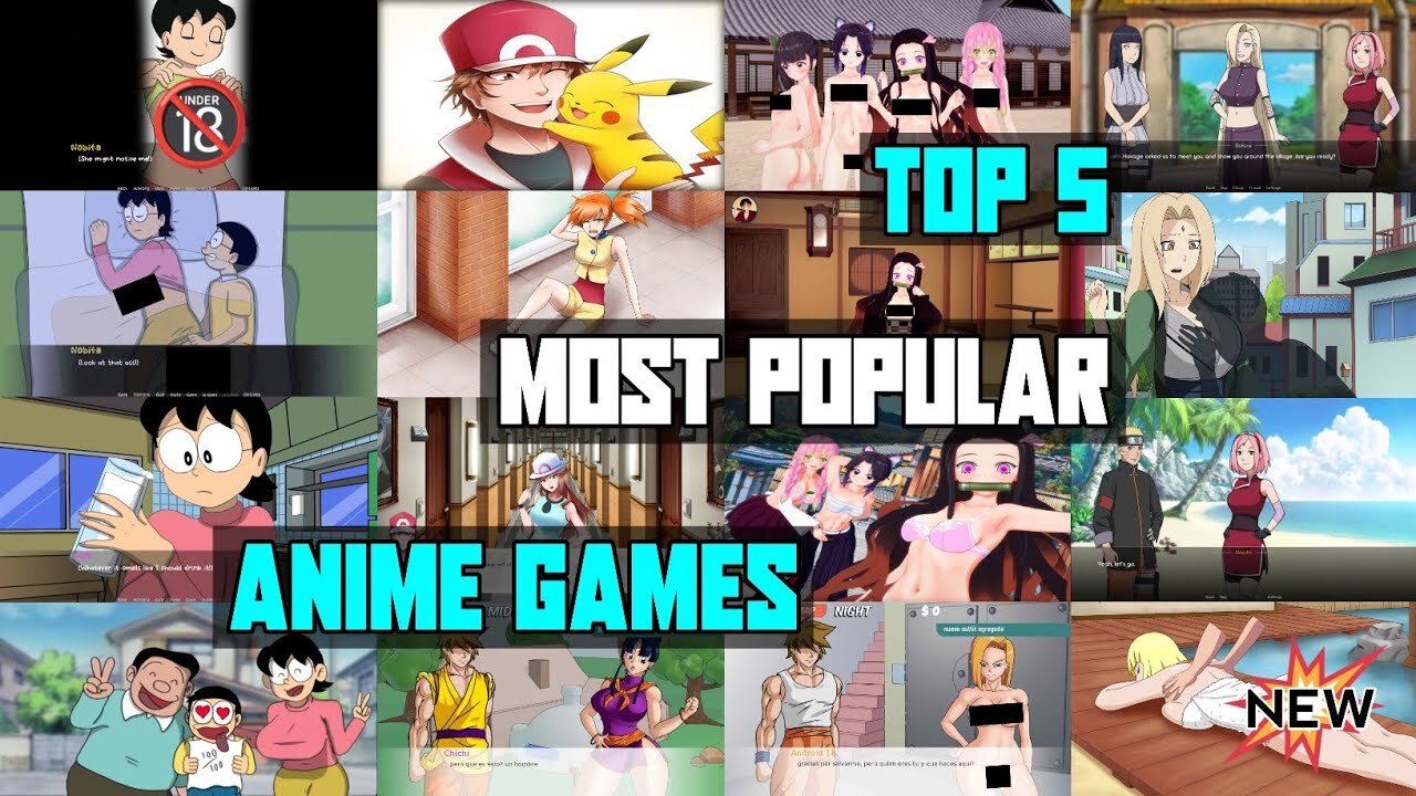 Top 5 Most Popular Anime Games | For Android / Win / Linux | 2024 | EzrCaGaminG | Part-1