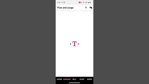 Trying to access my account information with the T Mobile mobile app. August 24, 2023.