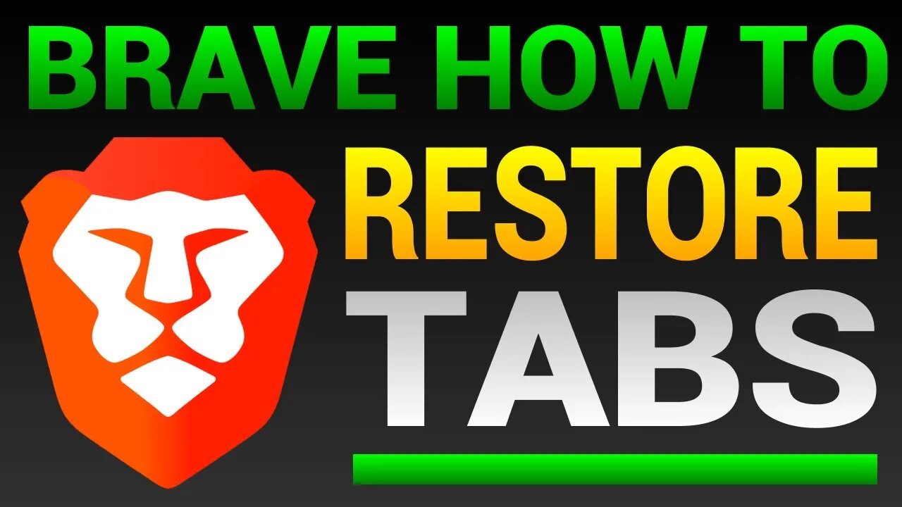How To Restore Closed Tabs In Brave Browser (Open Recently Closed Tabs)
