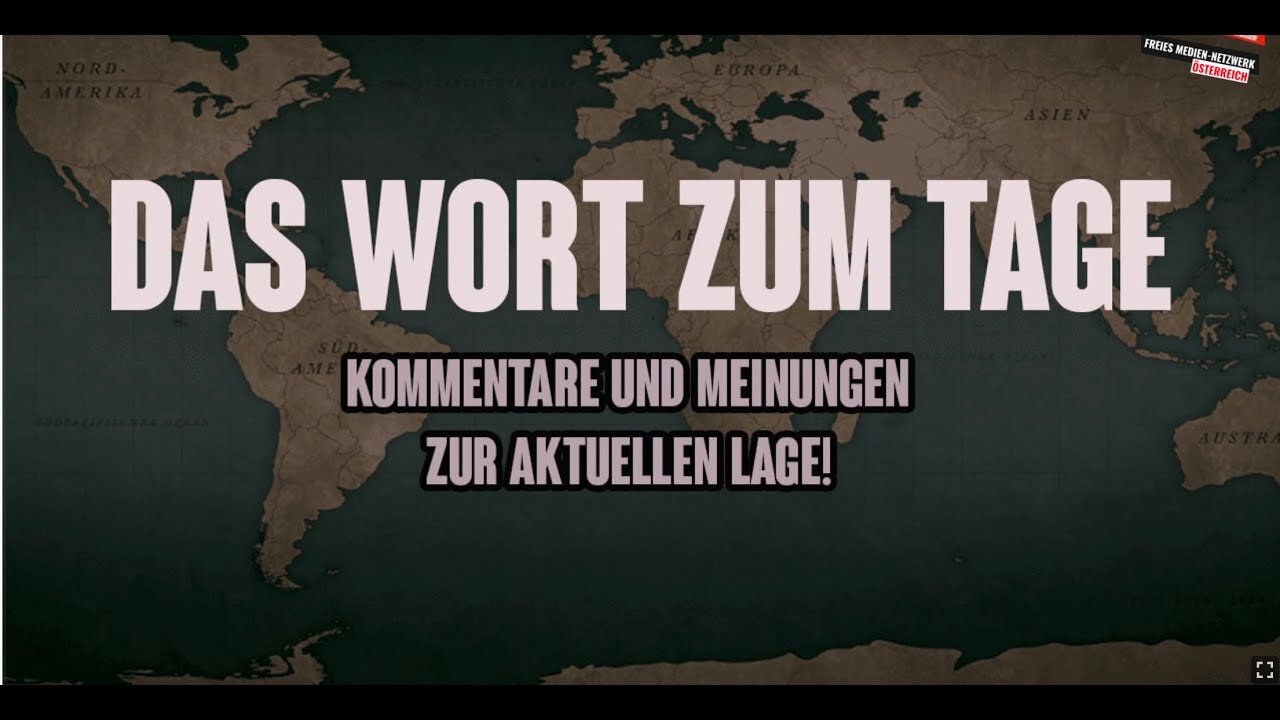 Das Wort zum Tage #81 Mückstein redet Klartext und sagt sogar die Wahrheit?! und die Brüder!