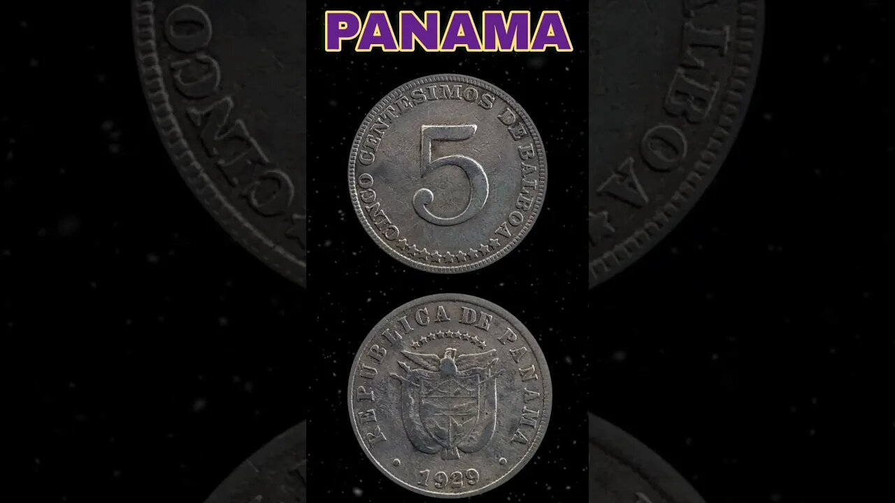 Panama 5 Centesimos 1929. #shorts #coinnotesz #viral