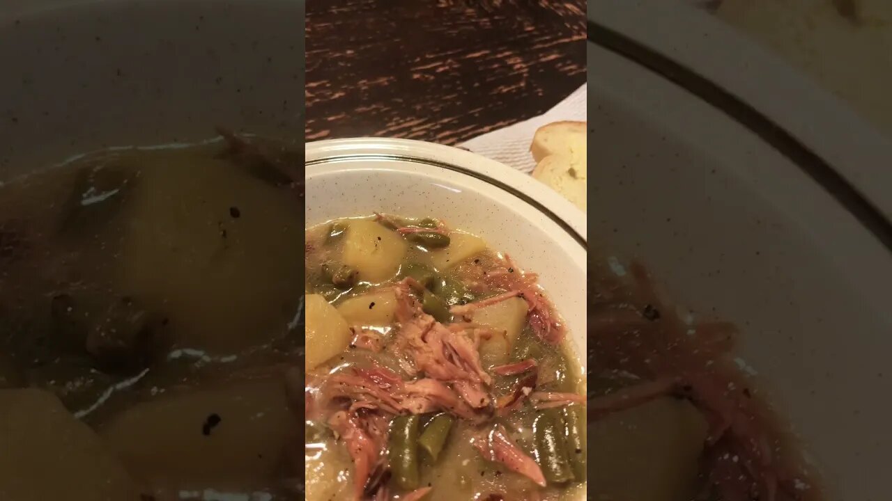 Ham and green beans
