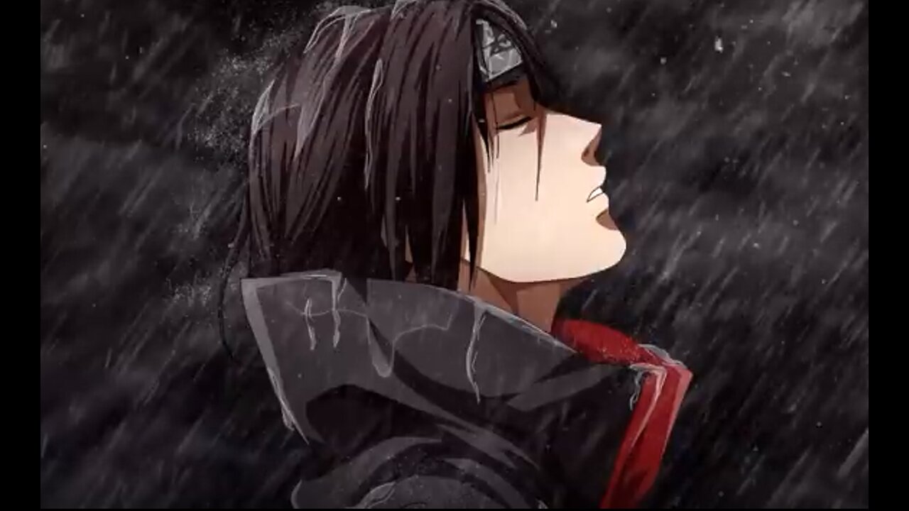 3 Hours Relaxing Sleep Music with Rain Sounds - Itachi Uchiha Sadness and Sorrow