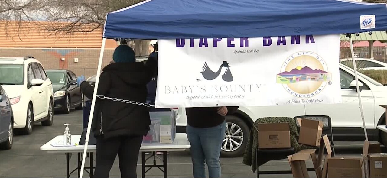 Las Vegas charity donates diapers, baby wipes to families