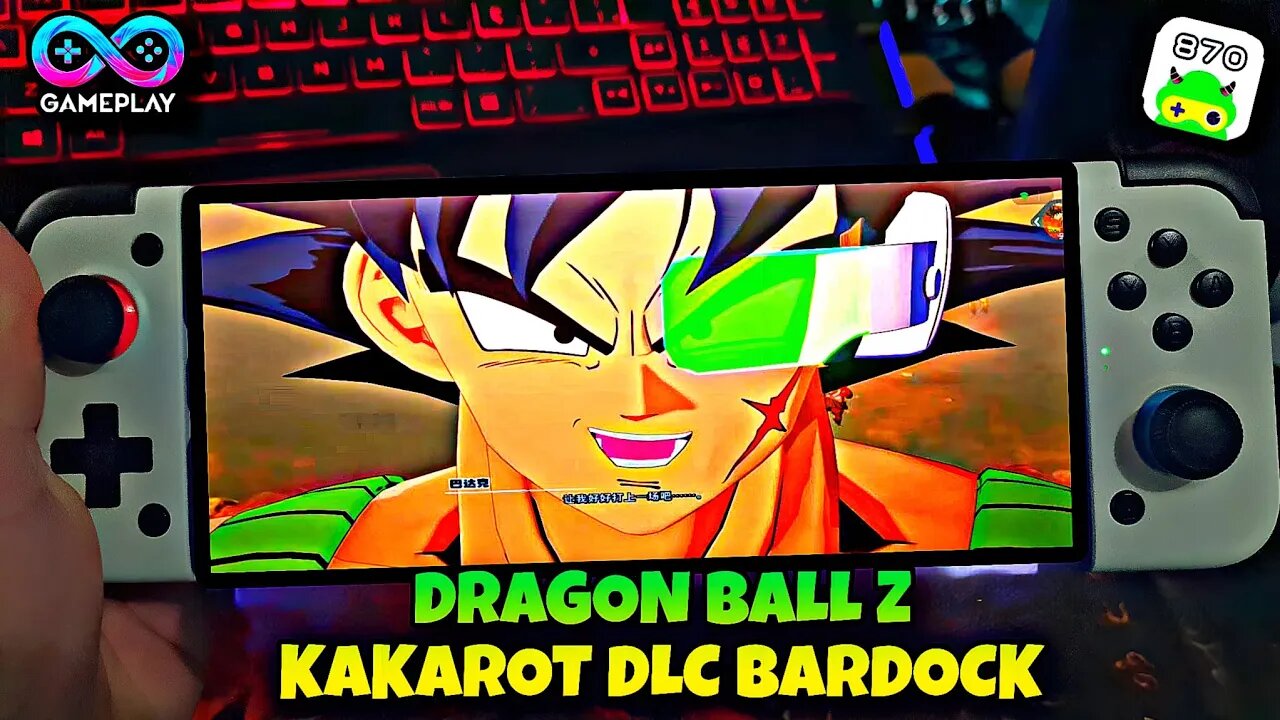 DRAGON BALL Z KAKAROT DLC BARDOCK: Game Play teste no 870 cloud games rodando liso no Android