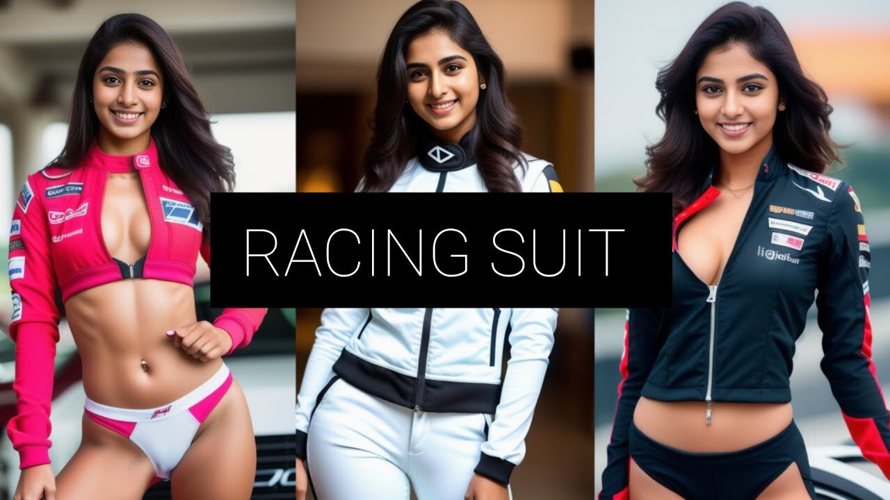 [ AI Lookbook ] AI Art Beauties in RACING SUIT - Photorealistic