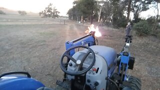 Time to clear around the fenceline.