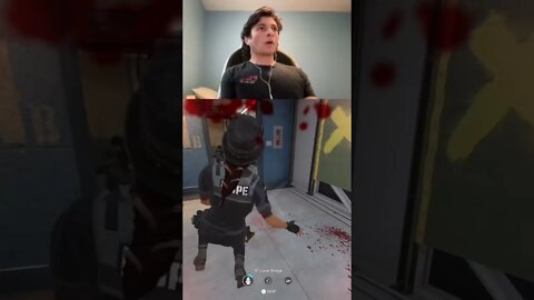 This was a MESS but FUN…😂😭 | #shorts #gaming #rainbowsixsiege