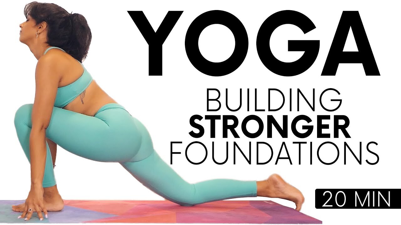 20 Minute Yoga Flow for Building Stronger Toned Legs, Beginners | with Sheena