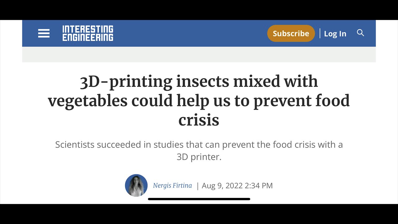 3D printed insects for food? UK schools on a 3day week? UK supermkts ration water. Ketchup shortage?