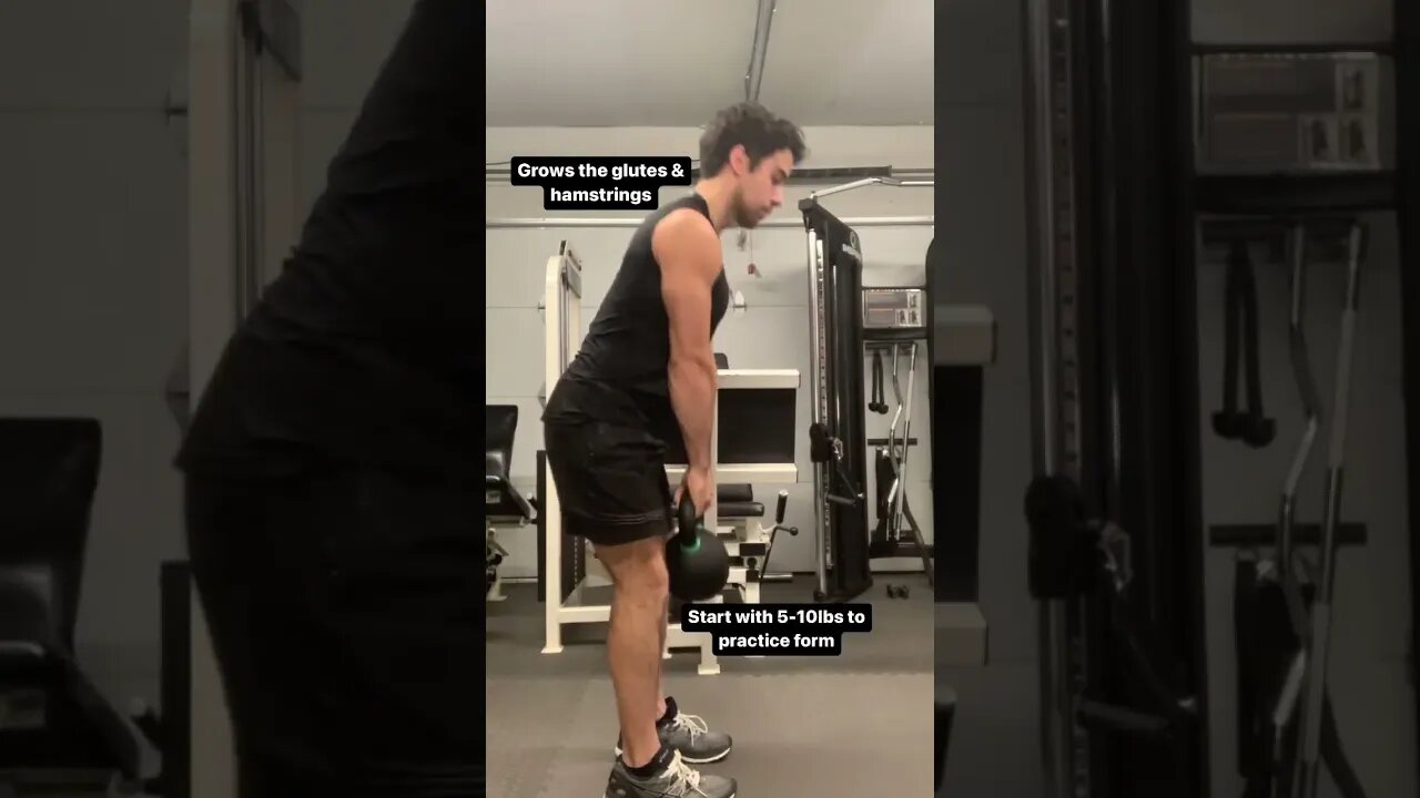 Romanian Deadlifts With 53lb Kettlebell #workoutgoals #muscle #shorts #fitness #youtubeshorts