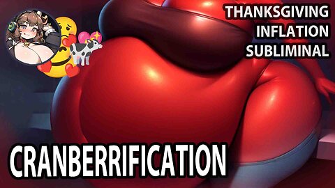 🎈 CRANBERRIFICATION 🎈 Thanksgiving Full Body (Blueberry?) Inflation Subliminal and Music 💖🐄🎶