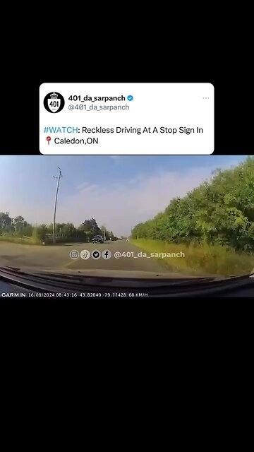 Vehicle Speeds Through Stop Sign