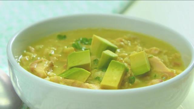 Congee with Ginger-Avocado Sauce