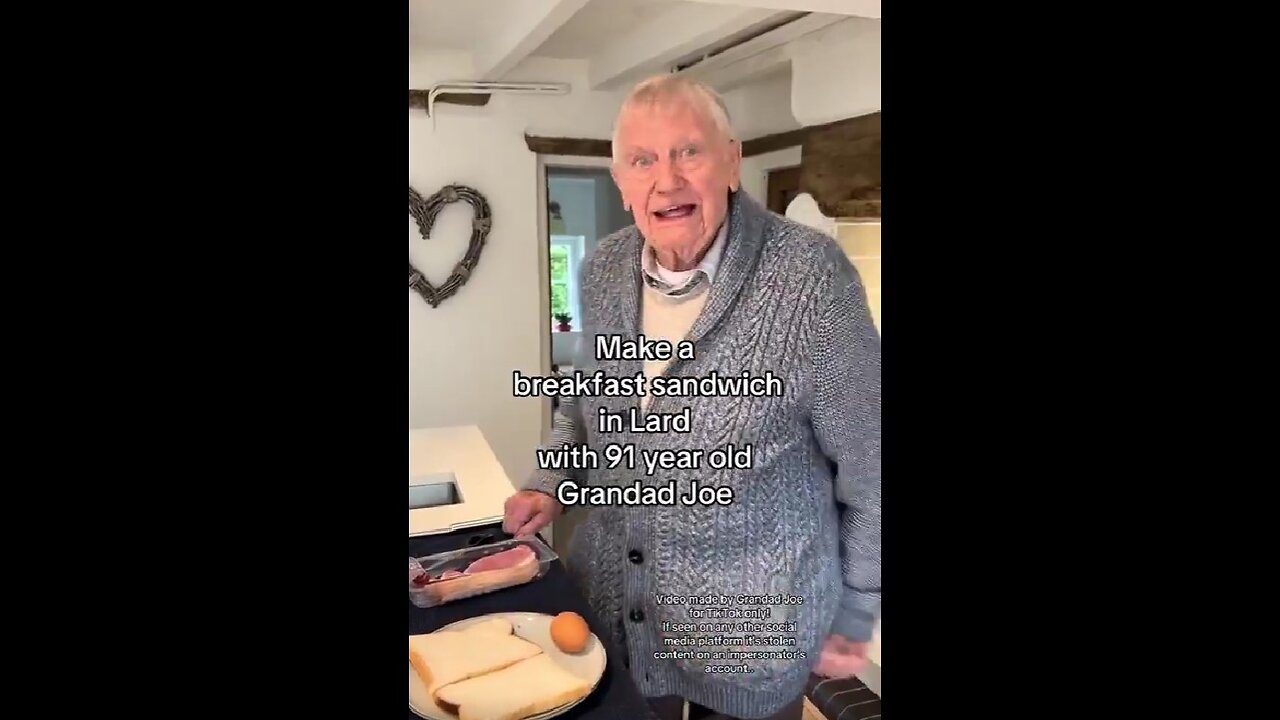 Brb, going to start cooking everything in lard. He looks great for 91.