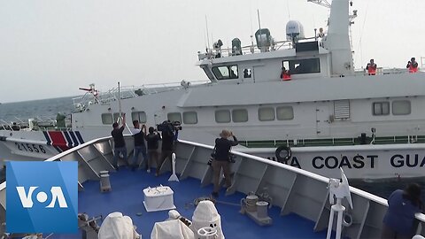 Chinese Coast Guard Ship Nearly Collides with Philippines Patrol Ship in South China Sea