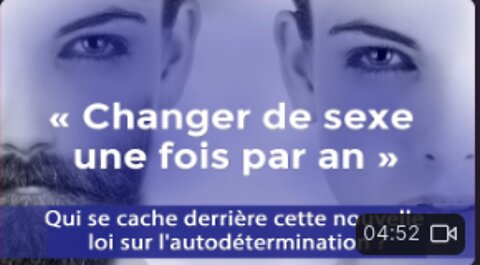 Changer de sexe une fois par an » 666 se cache derrière cette nouvelle loi sur l'autodétermination ?