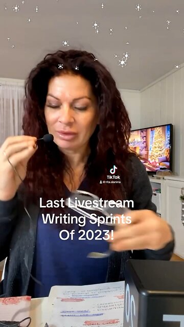 BACK ON THE SHELF, ELF! 😆 #livestream #writingsprints #writingcommunity