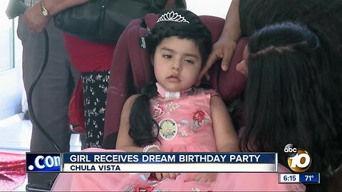 South Bay girl battling rare cancer receives dream birthday party