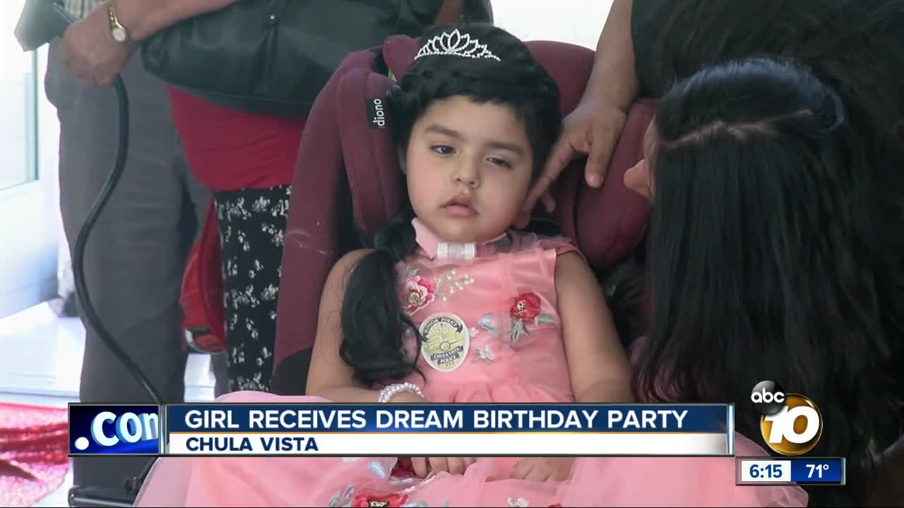 South Bay girl battling rare cancer receives dream birthday party