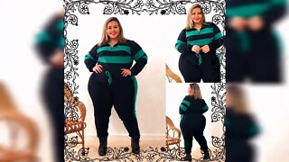 🛍️ CONJUNTO FEMININO PLUS SIZE MALHA CREPE VÁRIAS CORES