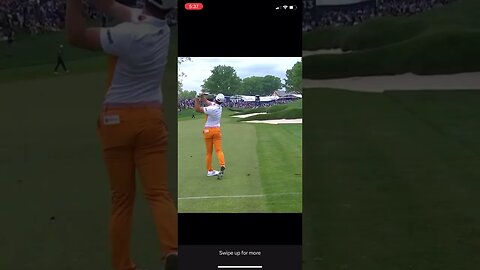 Viktor Hovland stiffs one at PGA Championship! #viktorhovland #golf #tomgillisgolf