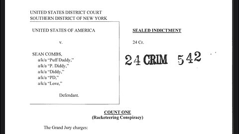 P diddy indictment