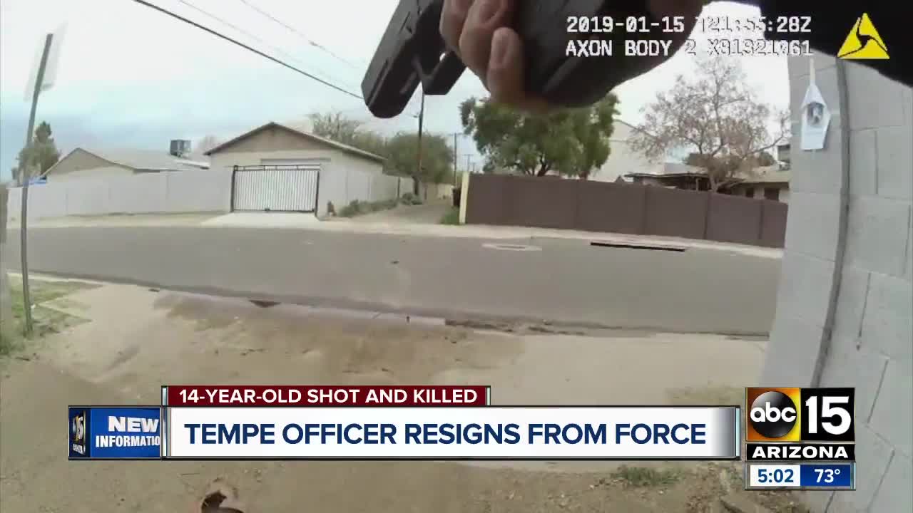 Tempe police officer Joseph Jaen, who shot and killed 14-year-old, resigns