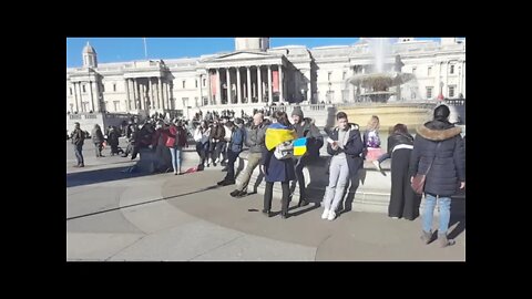 Ukraine Protest 🇺🇦 London Trafalgar Square #Ukraine