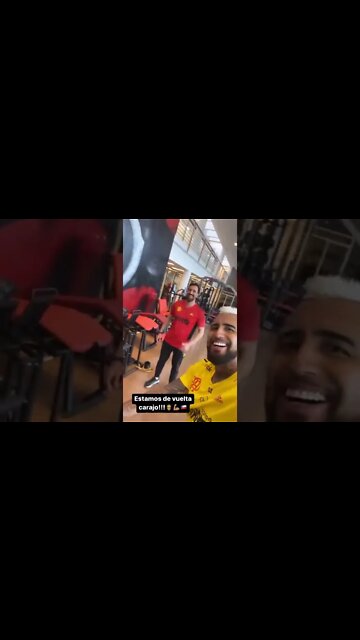 Vidal voltando aos treinos