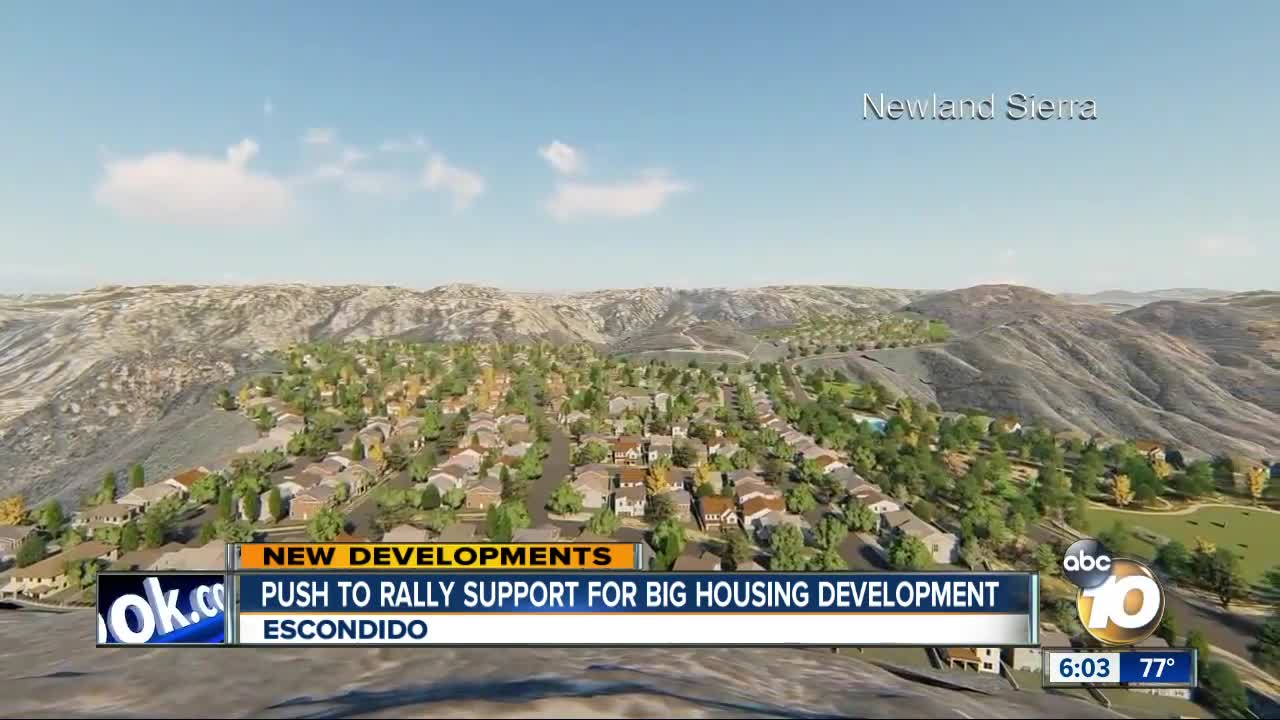 Push to rally support for big housing development