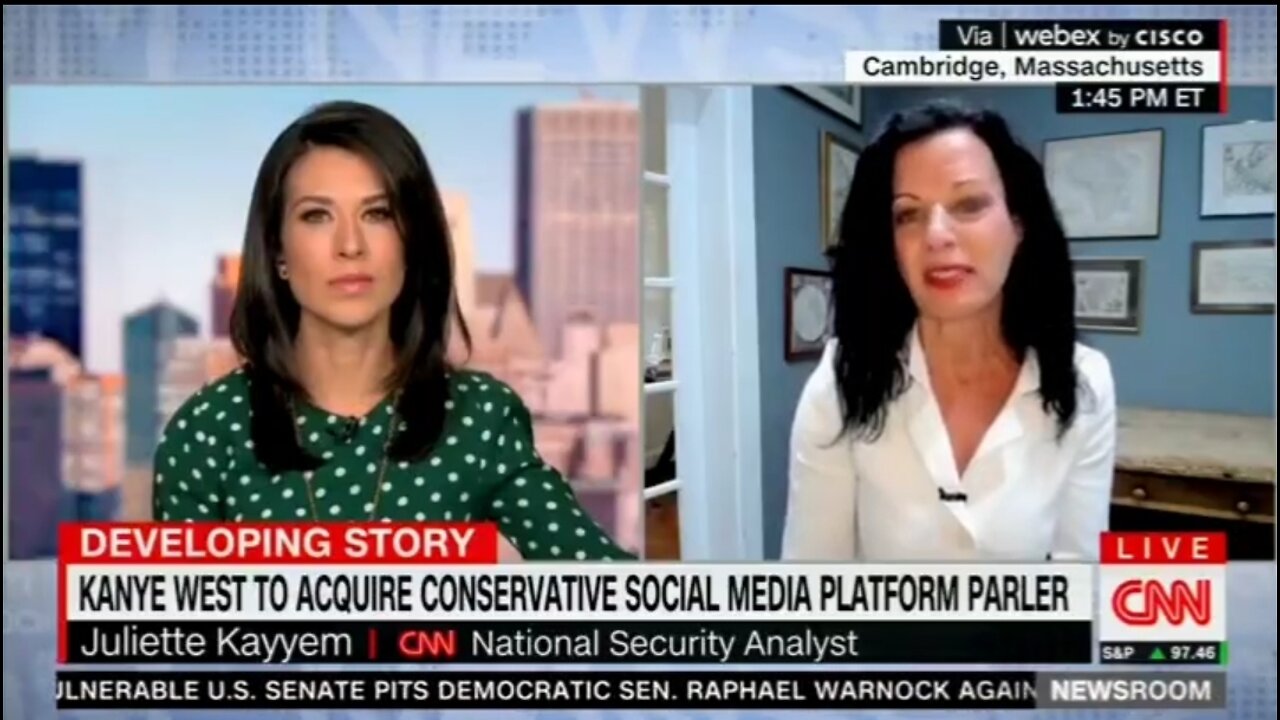 CNN Guest: Kanye Is Buying Parler To Abuse The 1st Amendment