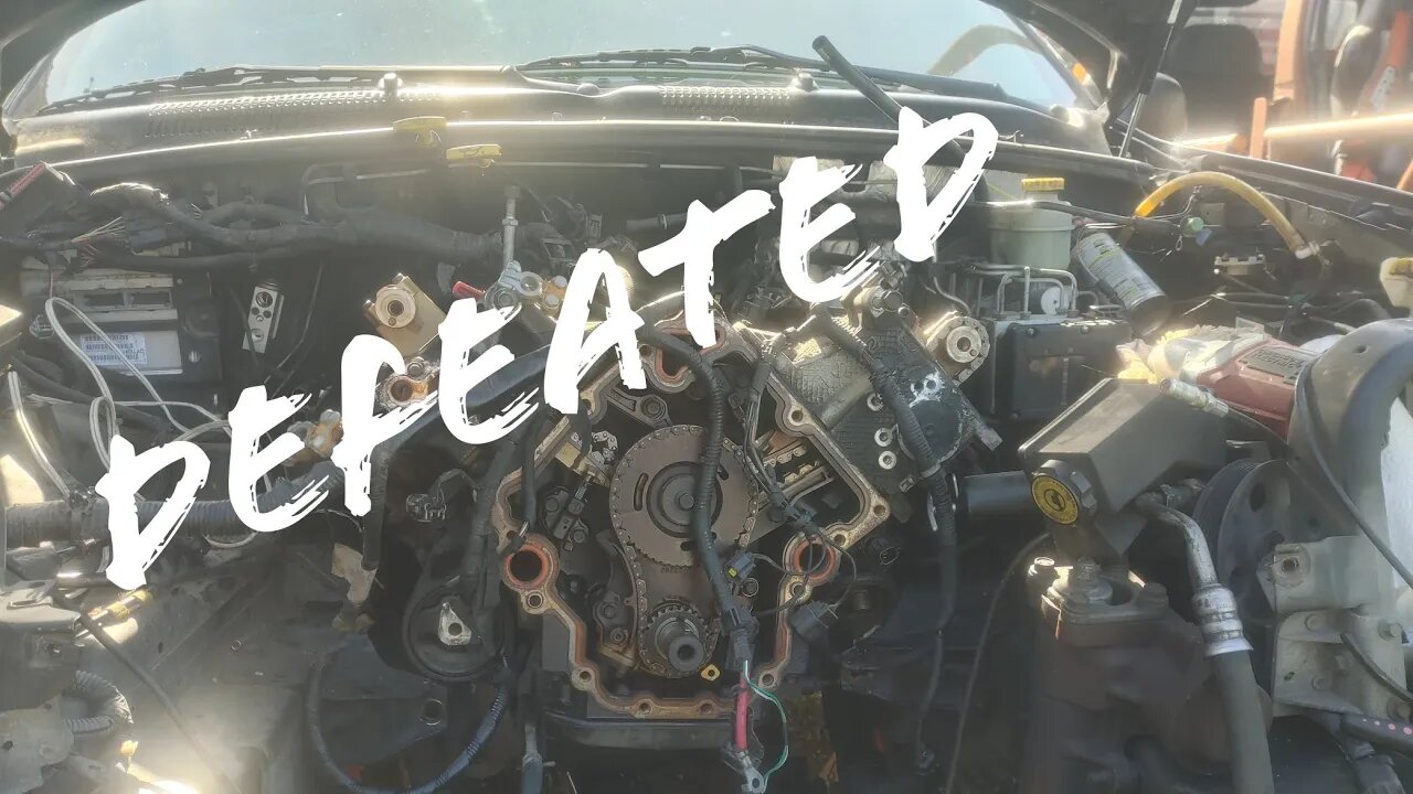 Continuing engine teardown of midnight the 2003 Jeep Grand Cherokee WJ Overland.