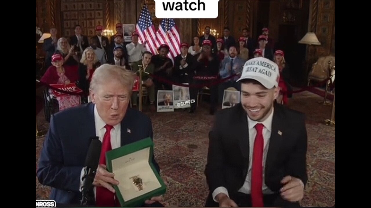 Streamer Adin Ross Gifts Trump A Rolex Watch