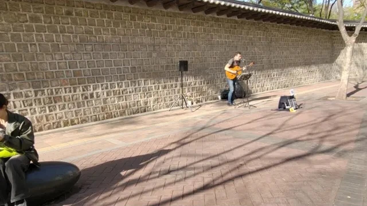 기타 버스킹 덕수궁 돌담길