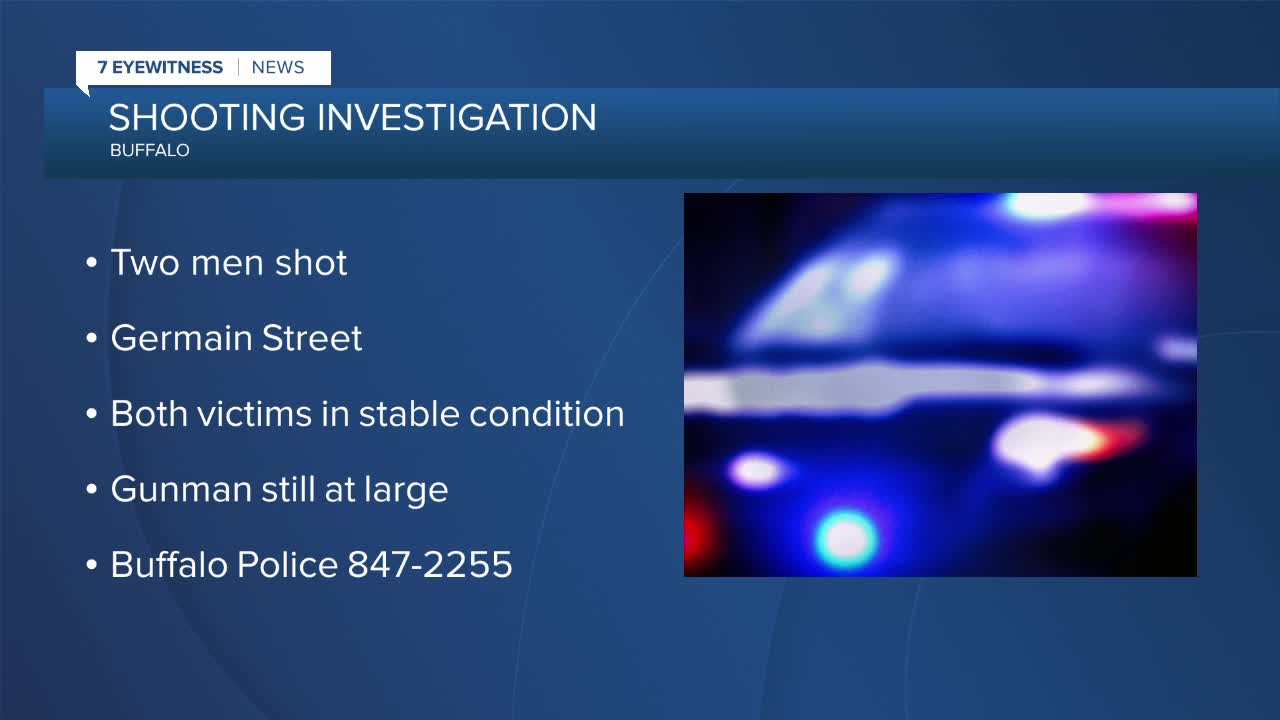 Two men hurt following shooting on Germain Street in Buffalo