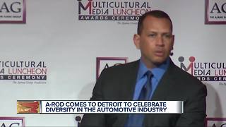 A-Rod comes to Detroit to celebrate diversity in the automotive industry