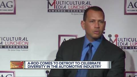 A-Rod comes to Detroit to celebrate diversity in the automotive industry