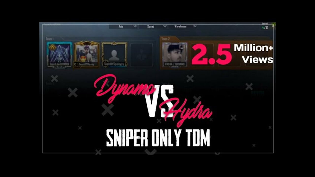 #DynamoGaming Team Hydra vs Dynamo Gaming in Sniper only TDM #HydraHitman